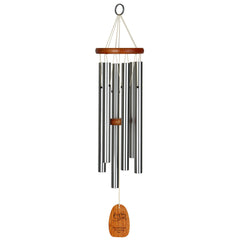 Personalize It! Mother's Day Amazing Grace Chime - Medium, Silver, Double Hearts main image