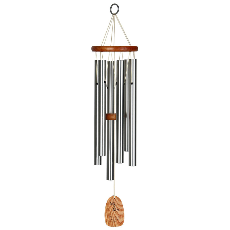 Personalize It! Mr+Mrs - Amazing Grace® Chime - Medium, Silver main image