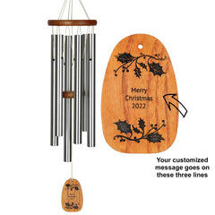 Personalize It! Holly - Amazing Grace® Chime - Medium, Silver