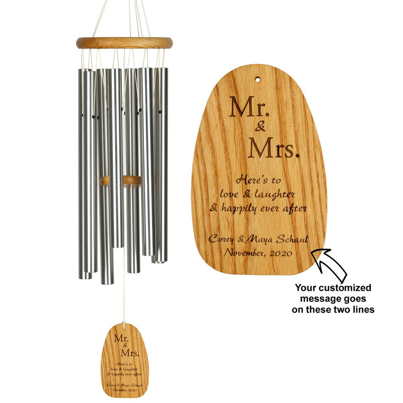 Personalize It! Wedding Chime - Mr+Mrs - Happily Ever After