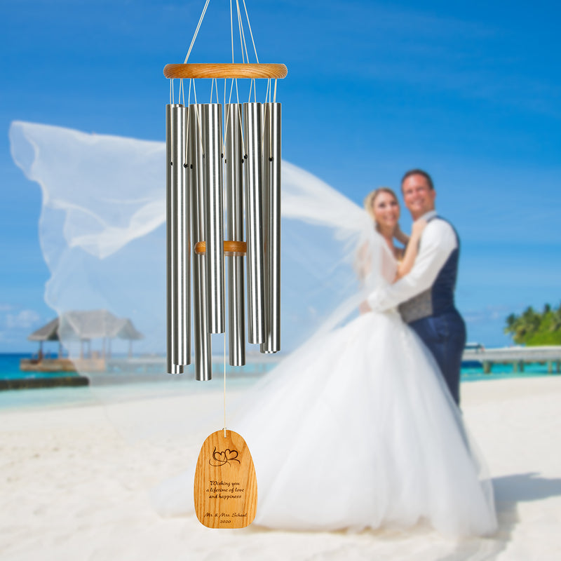 Personalize It! Wedding Chime €“ Hearts - Love and happiness main image