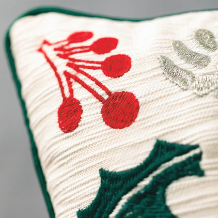 'Tis the Season Stitched Christmas Accent Pillow