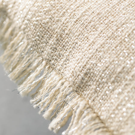 Cream Pillow Metallic Threads