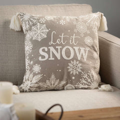 Let It Snow Accent Pillow