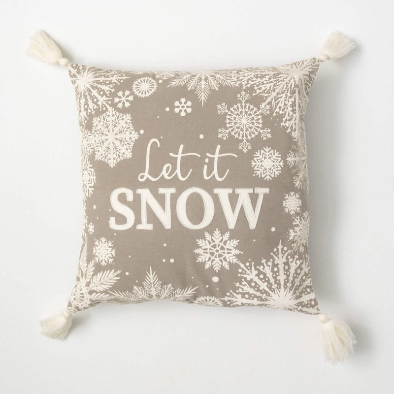 Let It Snow Accent Pillow