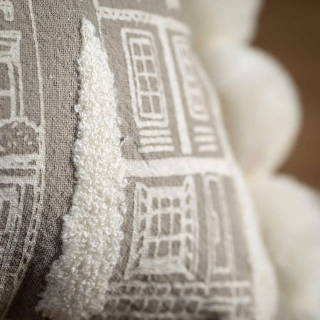 Village Scene Accent Pillow