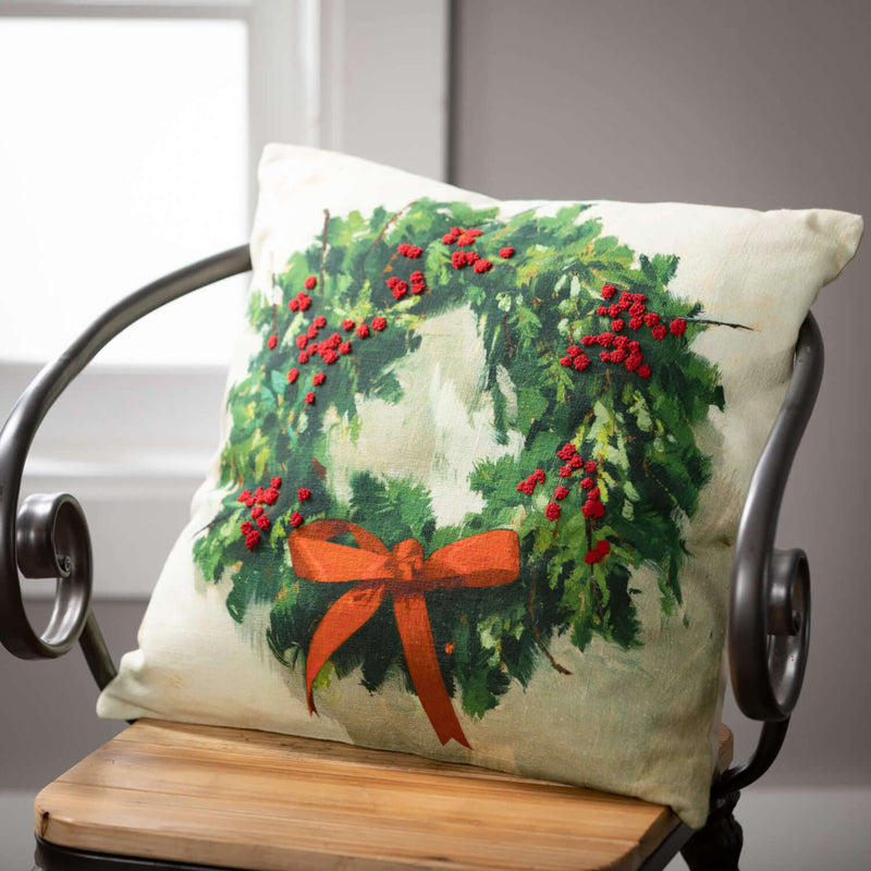 Darren Gygi Wreath Pillow