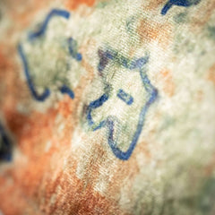 Blue & Orange Tapestry Pillow