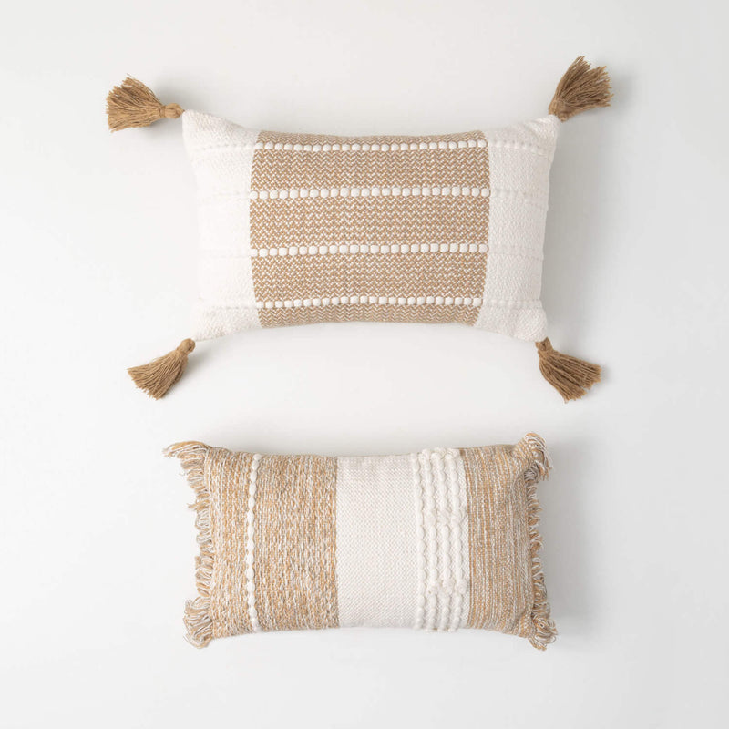 Two-Tone Natural Pillow Set 2