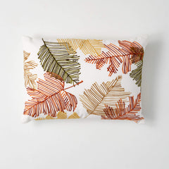 Stitched Fall Leaf Pillow