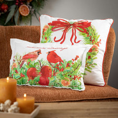 Season Greetings Bird Pillow