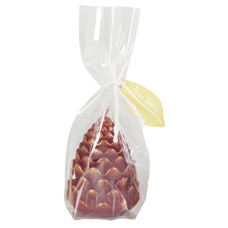 Vance Kitira Scented Deep Red Pine Cone Candle