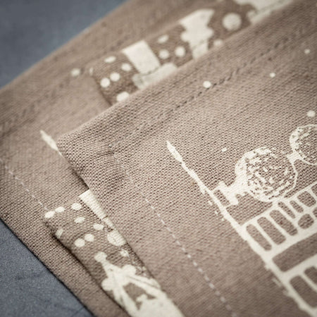 Village Scene Linen Placemat