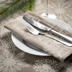 Village Scene Linen Placemat