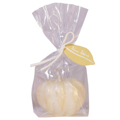 Vance Kitira Gold Brushed White Pumpkin Candle