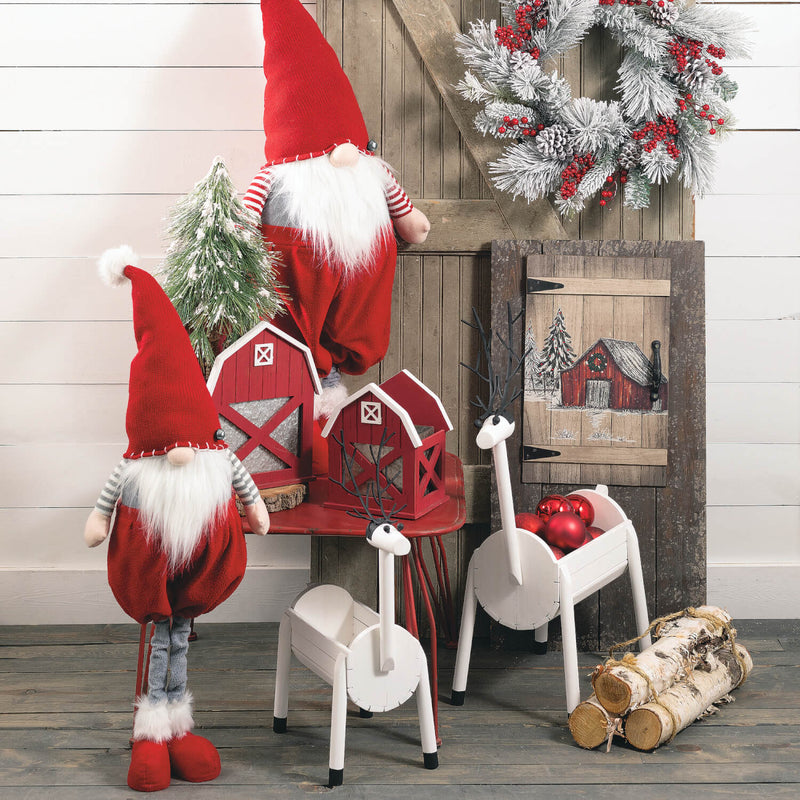 Standing Telescopic Christmas Gnome Set