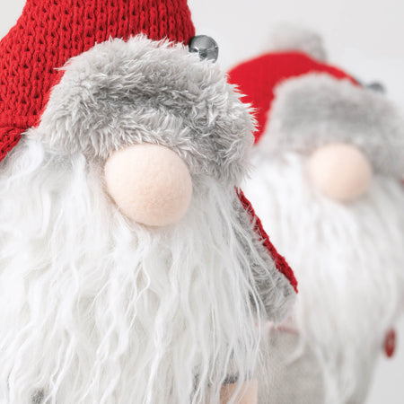 24" Sitting Christmas Gnome Plush Set of 2