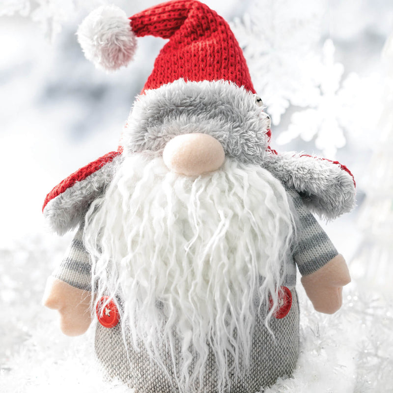 24" Sitting Christmas Gnome Plush Set of 2