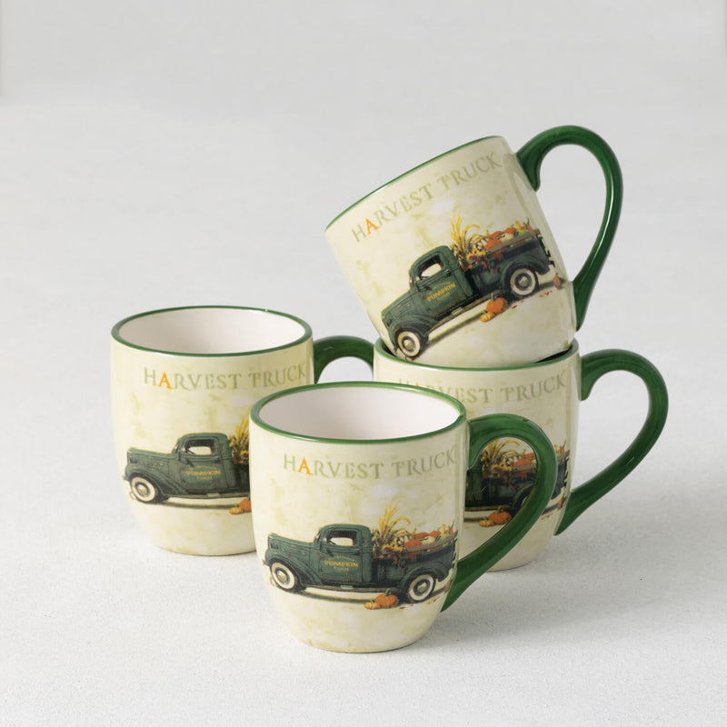 Gygi Harvest Truck Mug Set/4