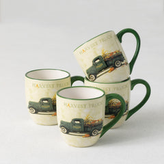 Gygi Harvest Truck Mug Set/4