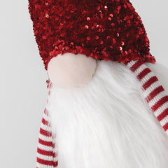 Tall Standing Red Sequin Gnome