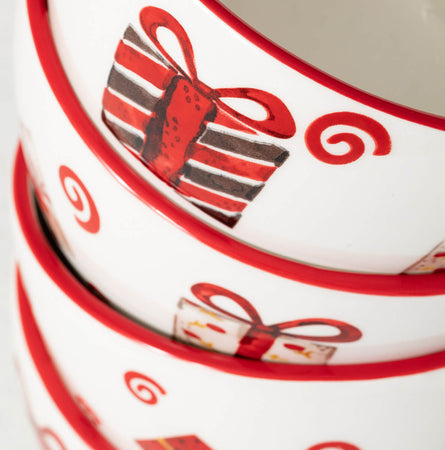 Happy Santa Snack Bowl Set
