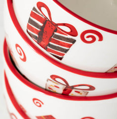Happy Santa Snack Bowl Set