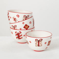 Happy Santa Snack Bowl Set