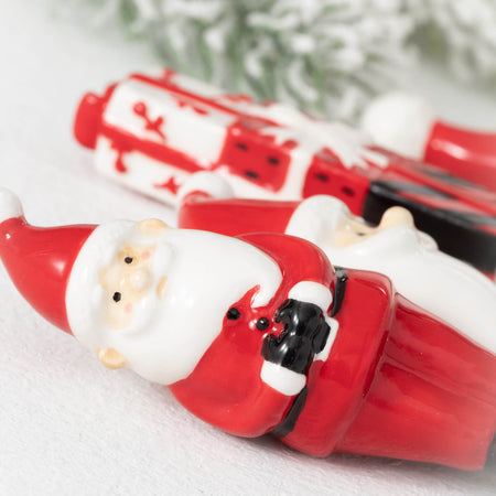 Red Santa Holiday Spreaders Set Of 4