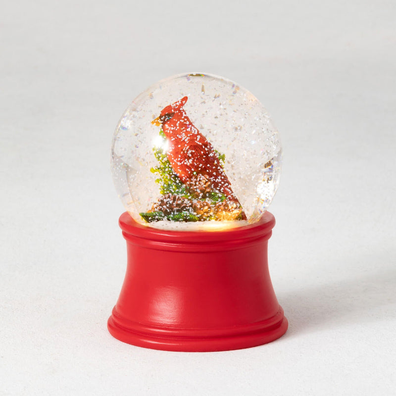 Led Cardinal Snowglobe