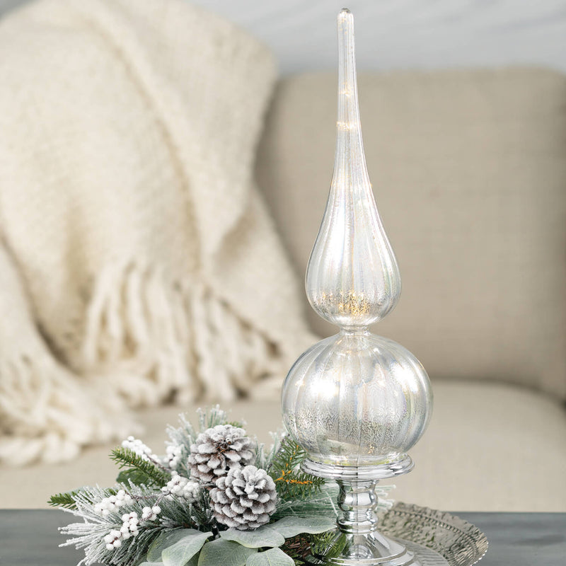 Led Glass Tabletop Finial