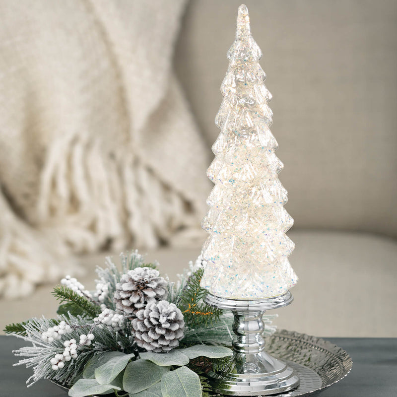 Led Glass Tabletop Tree