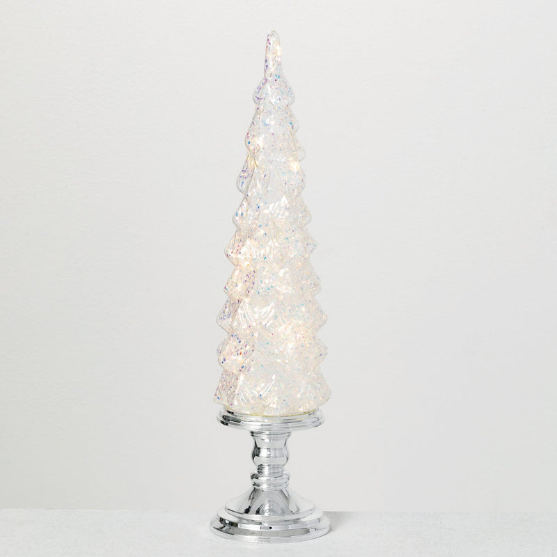 Led Glass Tabletop Tree