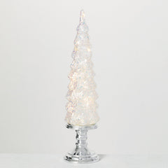 Led Glass Tabletop Tree