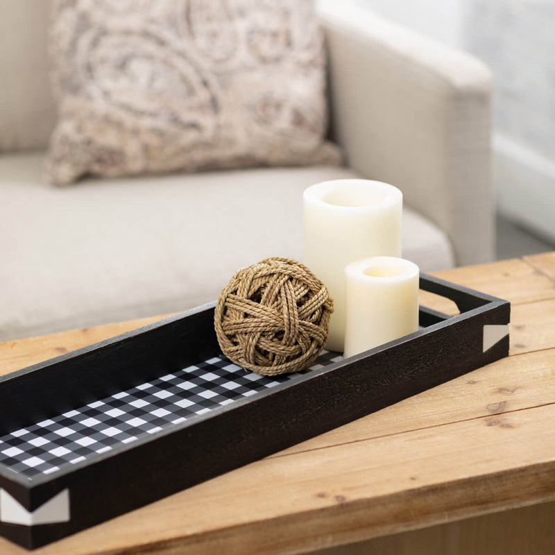 Checkered Tray Set/2