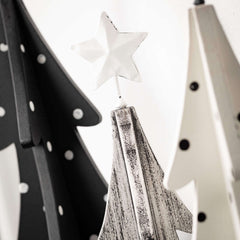 Wooden Tree With Star Set Of 3
