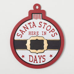 Santa Countdown Wood Wall Art