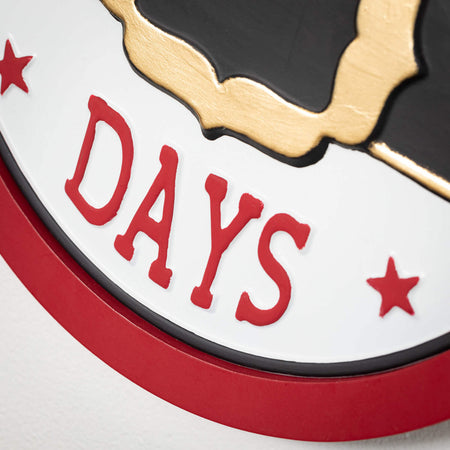 Santa Countdown Wood Wall Art
