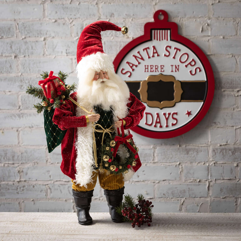 Santa Countdown Wood Wall Art