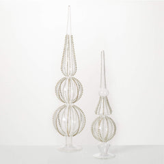 Hand-Beaded Glass Finial Set 2