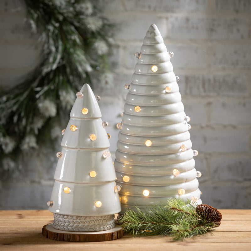 Illuminated Ceramic Tree Set 3
