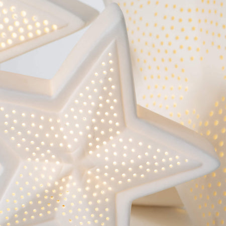 Illuminated Ceramic Stars Set