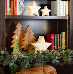 Illuminated Ceramic Stars Set