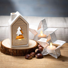 Holiday Lighted House Set Of 2