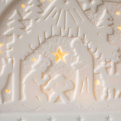 Ceramic Led Nativity Dome