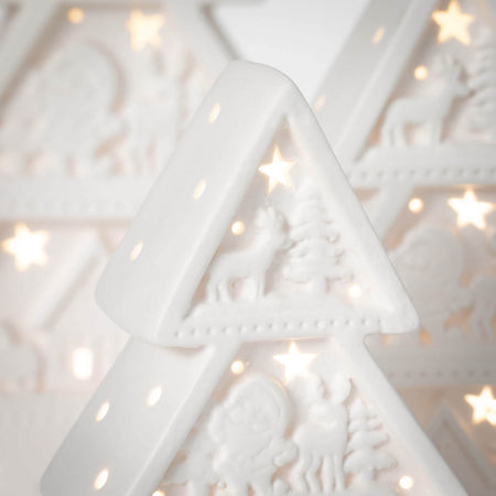 Lighted Christmas Tree Set