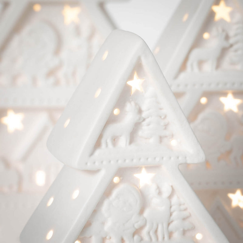 Lighted Christmas Tree Set