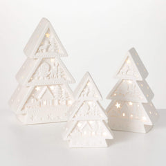 Lighted Christmas Tree Set
