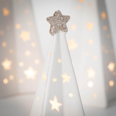 Lighted Porcelain Tree Set