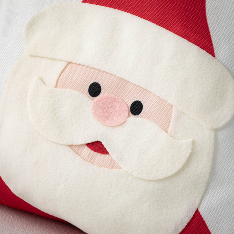 Fabric Santa Gift Bag With Tie
